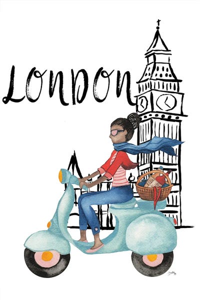 Big Ben: London By Moped by Elizabeth Medley