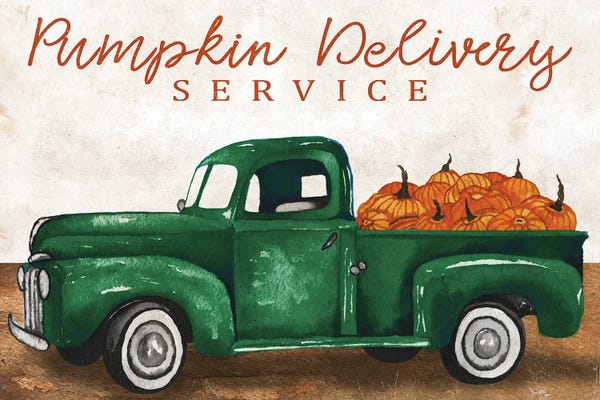 Trucks: Pumpkin Delivery Service by Elizabeth Medley