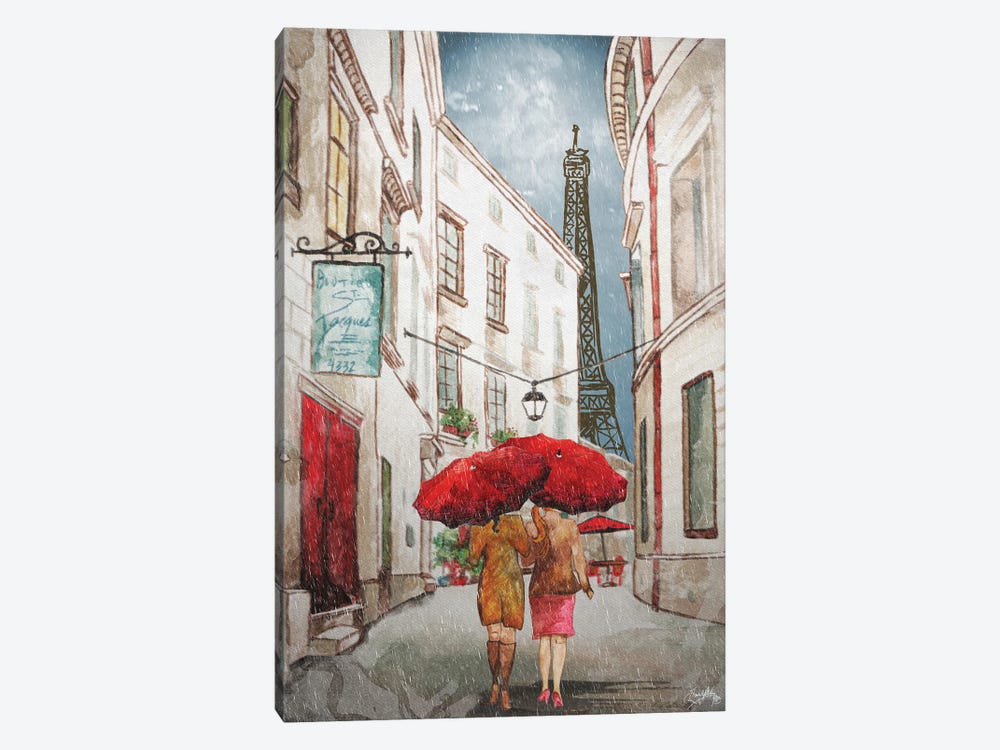 Red Umbrella II by Elizabeth Medley 1-piece Art Print