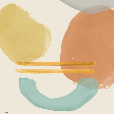 Shapes In Pastels by Elizabeth Medley multi panel art