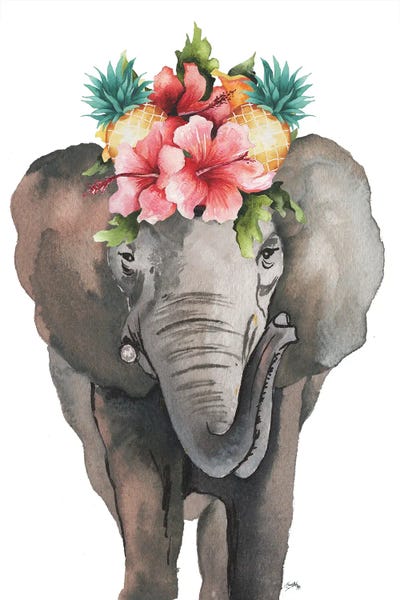 Elizabeth Medley: Tropical Elephant by Elizabeth Medley
