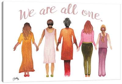We Are All One Canvas Art Print - Elizabeth Medley