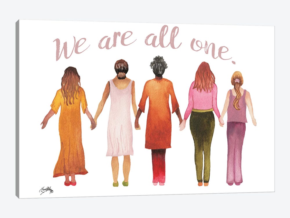 We Are All One 1-piece Canvas Artwork