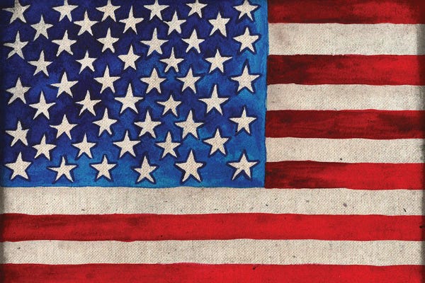 American Décor: American Flag by Elizabeth Medley