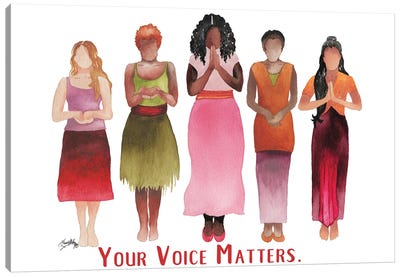 Your Voice Matters Canvas Art Print - Elizabeth Medley