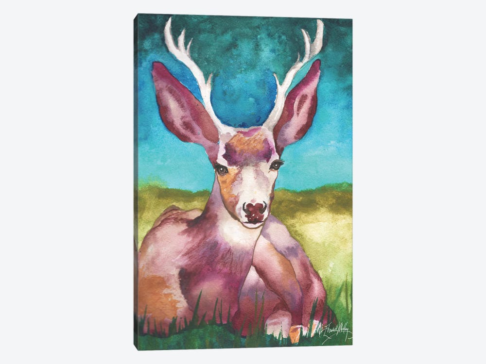 Buck in a Field I by Elizabeth Medley 1-piece Canvas Print