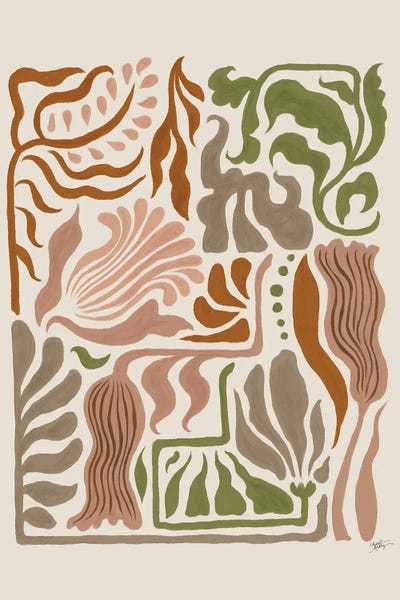 Linocut Floral