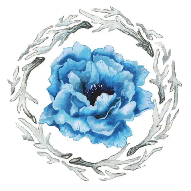 Blue Flower I by Elizabeth Medley wall art