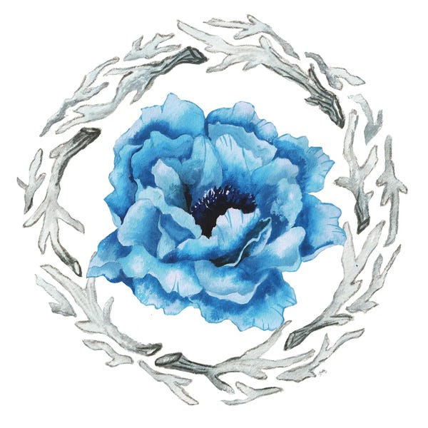 Elizabeth Medley: Blue Flower I by Elizabeth Medley