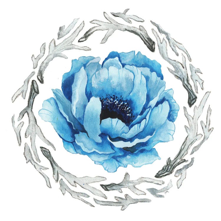 Blue Flower II by Elizabeth Medley wall art