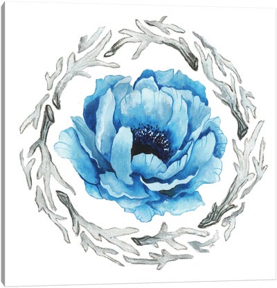 Blue Flower II Canvas Art Print - Elizabeth Medley