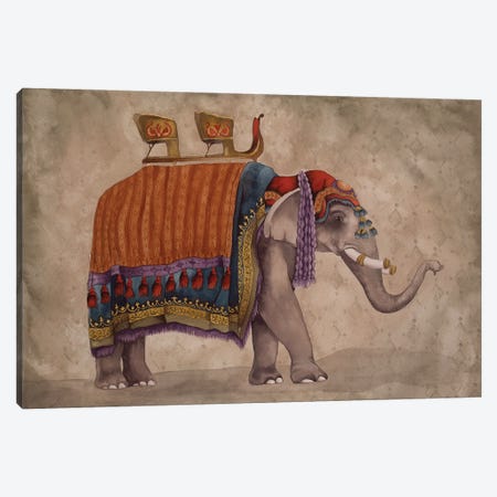 Ceremonial Elephants II Canvas Print #EMD24} by Elizabeth Medley Canvas Art Print
