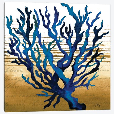 Coastal Blue I Canvas Print #EMD25} by Elizabeth Medley Art Print