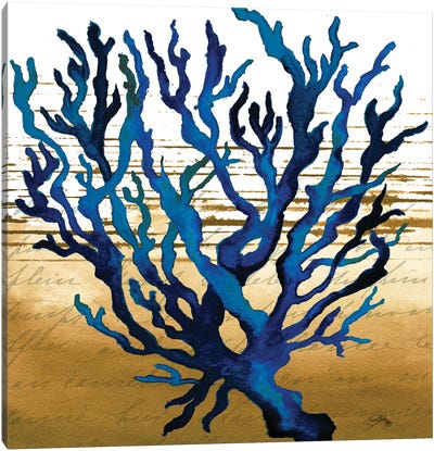 Coastal Blue I Canvas Art Print - Coral Art