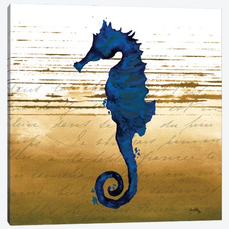 Coastal Blue III Canvas Print #EMD27} by Elizabeth Medley Art Print