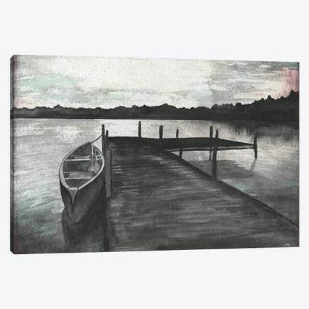 Gray Morning on the Lake Canvas Print #EMD33} by Elizabeth Medley Canvas Print