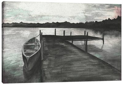 Gray Morning on the Lake Canvas Art Print - Elizabeth Medley