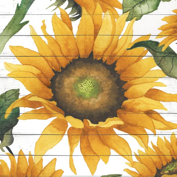 French Country Décor: Happy Sunflower I by Elizabeth Medley