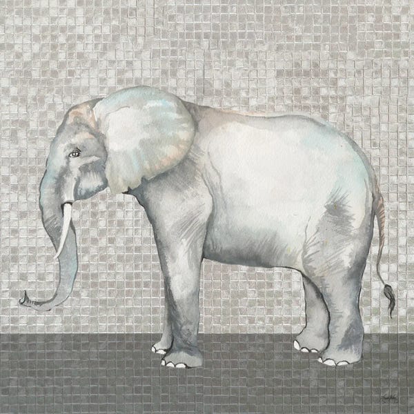 Elizabeth Medley: Introspective Elephant by Elizabeth Medley