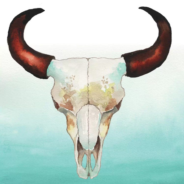 Country Skull by Elizabeth Medley wall art