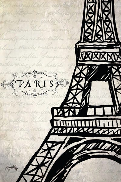 Paris Eiffel by Elizabeth Medley canvas print