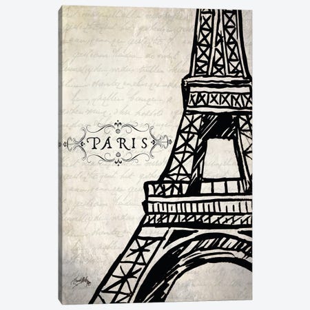 Paris Eiffel Canvas Print #EMD47} by Elizabeth Medley Canvas Print