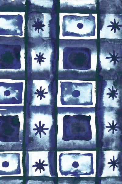 Shibori Box Pattern I by Elizabeth Medley canvas print