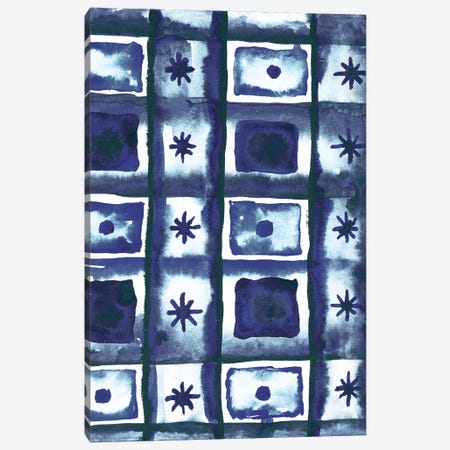 Shibori Box Pattern I Canvas Print #EMD56} by Elizabeth Medley Canvas Art