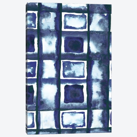 Shibori Box Pattern II Canvas Print #EMD57} by Elizabeth Medley Canvas Art