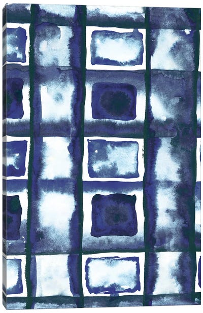 Shibori Box Pattern II Canvas Art Print - Elizabeth Medley