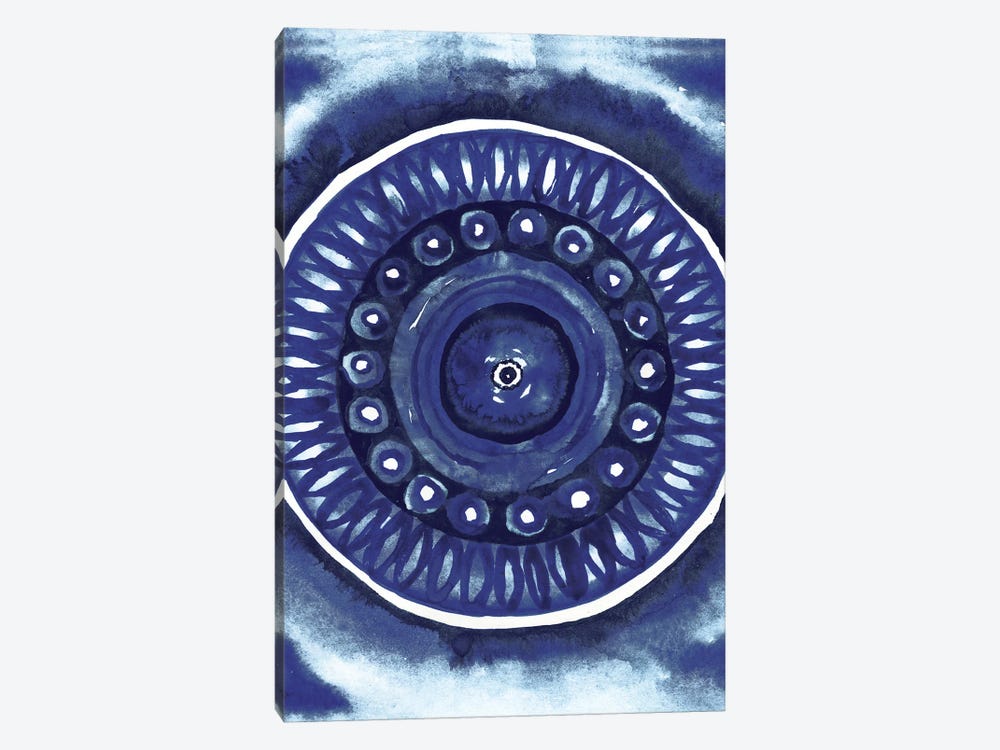 Shibori Circle II by Elizabeth Medley 1-piece Canvas Art Print