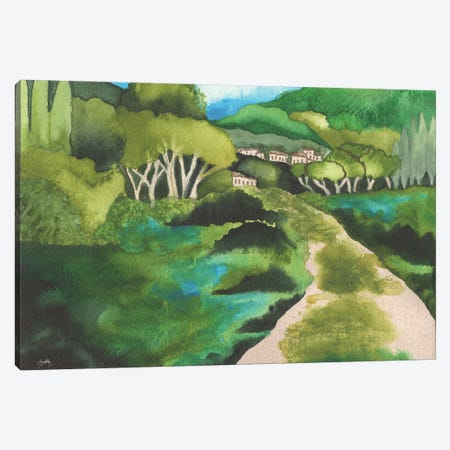 Small Village I Canvas Print #EMD61} by Elizabeth Medley Canvas Wall Art
