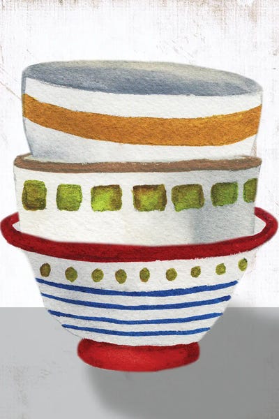 Elizabeth Medley: Stacked Bowls II by Elizabeth Medley