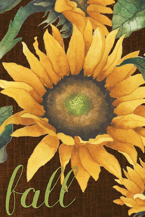 Sunflowers in the Fall by Elizabeth Medley wall art