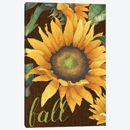 Sunflowers in the Fall Canvas Print #EMD65} by Elizabeth Medley Art Print