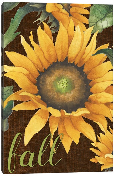 Sunflowers in the Fall Canvas Art Print - Elizabeth Medley