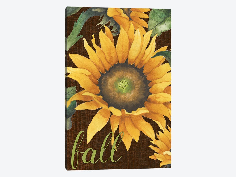 Sunflowers in the Fall by Elizabeth Medley 1-piece Canvas Art Print