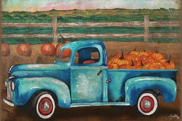 Trucks: Truck Harvest I by Elizabeth Medley
