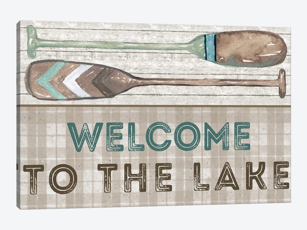 Welcome to the Lake by Elizabeth Medley 1-piece Canvas Art