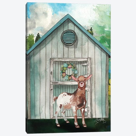 Goat Shed I Canvas Print #EMD7} by Elizabeth Medley Art Print