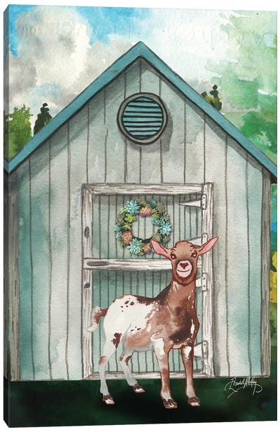 Goat Shed I Canvas Art Print - Goat Art