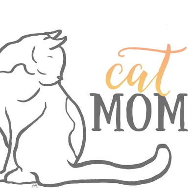 Cat Mom by Elizabeth Medley multi panel art