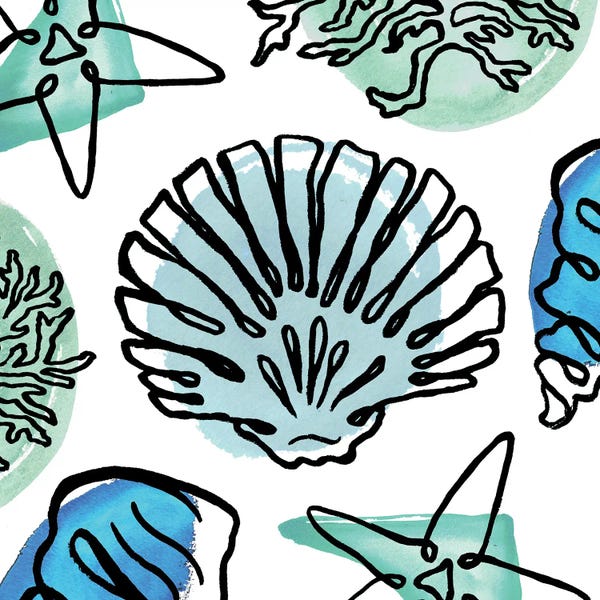 Coral: Coastal Contours Fusion I by Elizabeth Medley