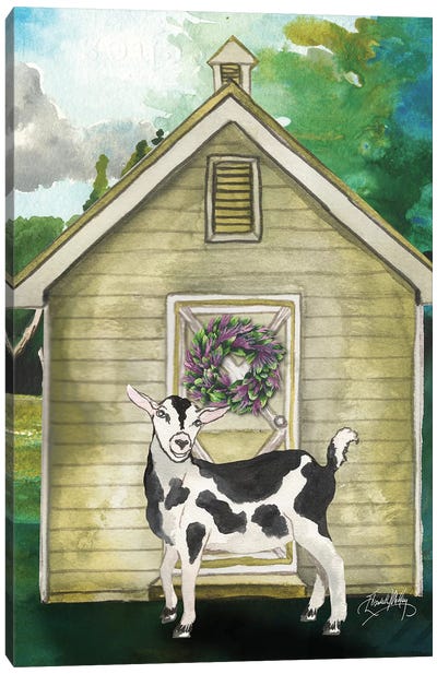 Goat Shed II Canvas Art Print - Goat Art