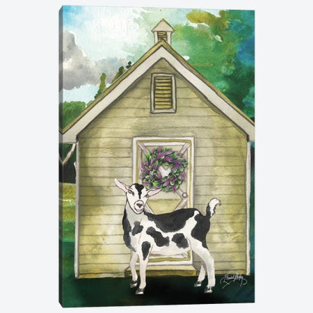 Goat Shed II Canvas Print #EMD8} by Elizabeth Medley Canvas Wall Art