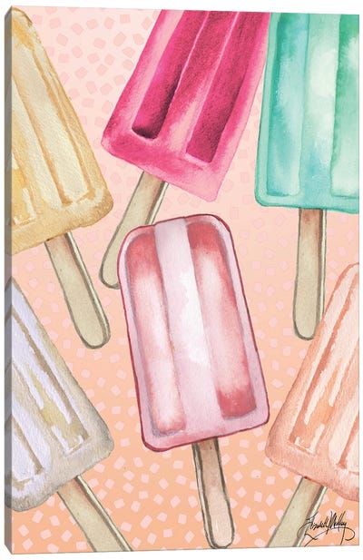 Cool Popsicles Canvas Art Print - Elizabeth Medley