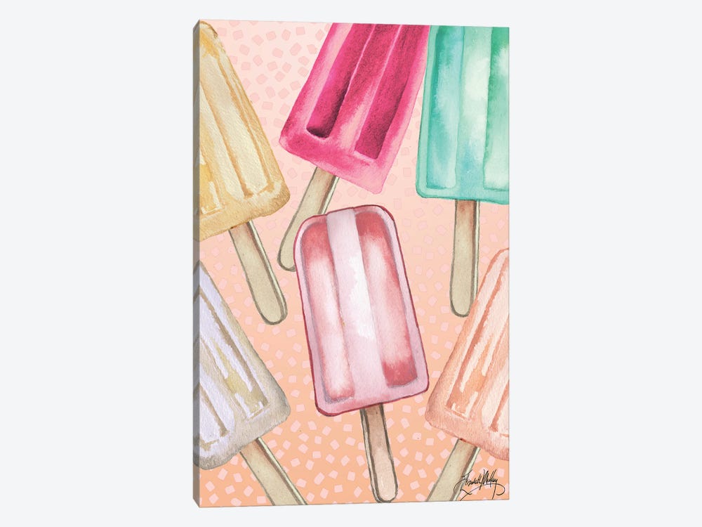 Cool Popsicles by Elizabeth Medley 1-piece Canvas Art Print