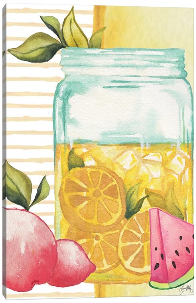 Cool Refreshments II Canvas Art Print - Lemon & Lime Art