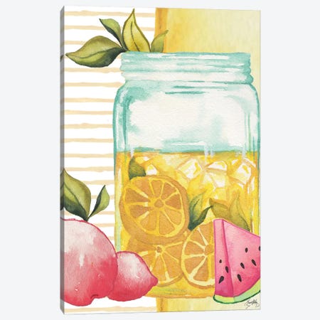 Cool Refreshments II Canvas Print #EMD92} by Elizabeth Medley Canvas Print