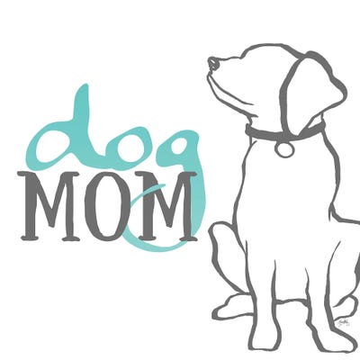 Dog Mom by Elizabeth Medley multi panel art